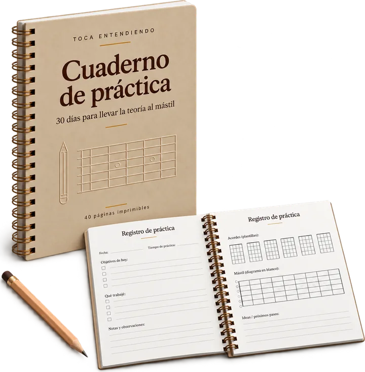 Mockup del bono 1: Cuaderno de práctica